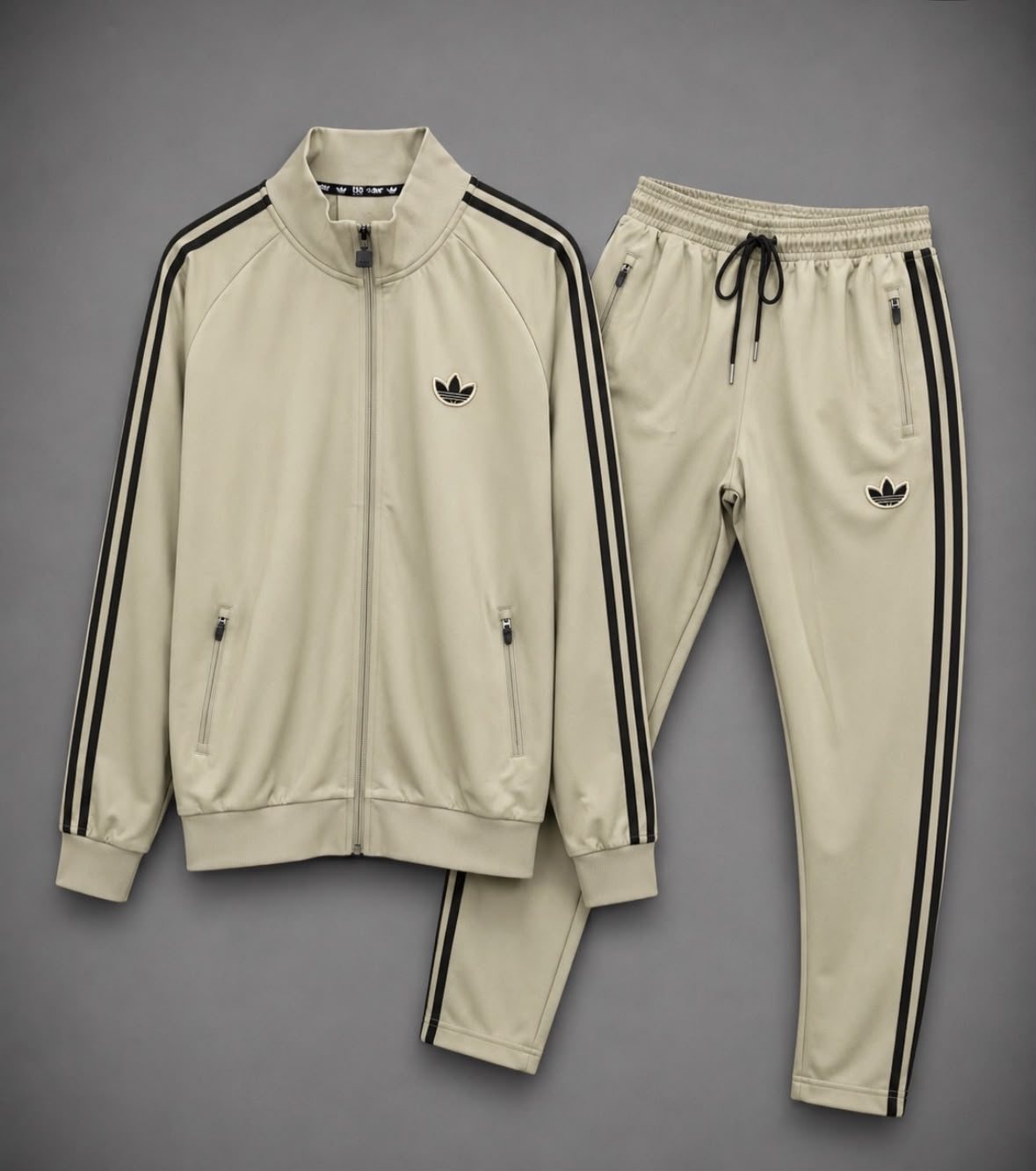 CONJUNTO ADIDAS BEIGE